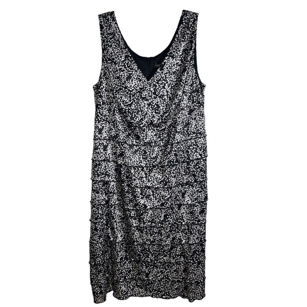 Lane Bryant Tiered Flowy Abstract Dress Knee Length Women's‎ Plus Size 20